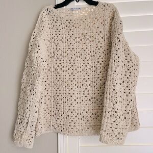 Zara crochet sweater, gently used, like new